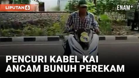 VIDEO Viral Video Dugaan Pencurian Kabel KAI Di Surabaya Enamplus