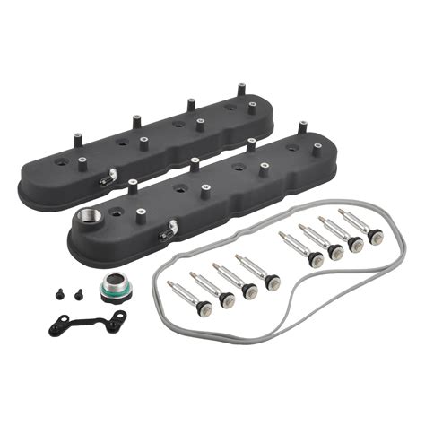 Batoneco Gm Ls Cast Aluminum Valve Covers With Coil Mounts Valve Cover Kit Compatible With Ls1