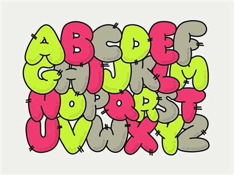 Bubble letters sketch in 2022 | Bubble letters, Lettering alphabet ...