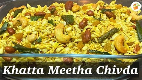 Khatta Meetha Chivda Recipe Diwali Special Recipe Poha Namkeen Recipe