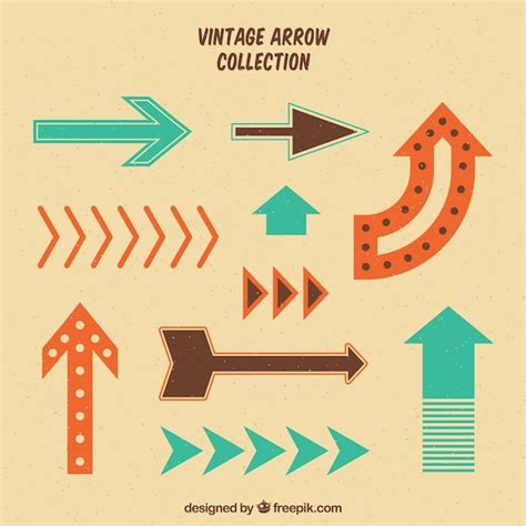 Free Vector Several Vintage Arrows