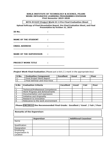 Evaluation Form | PDF