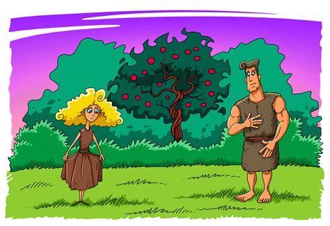 Adam And Eve Drawing For Kids