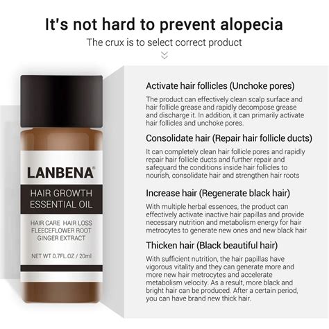LANBENA быстро мощные средства с эссенцией для рост волос Эфирное Масло ...