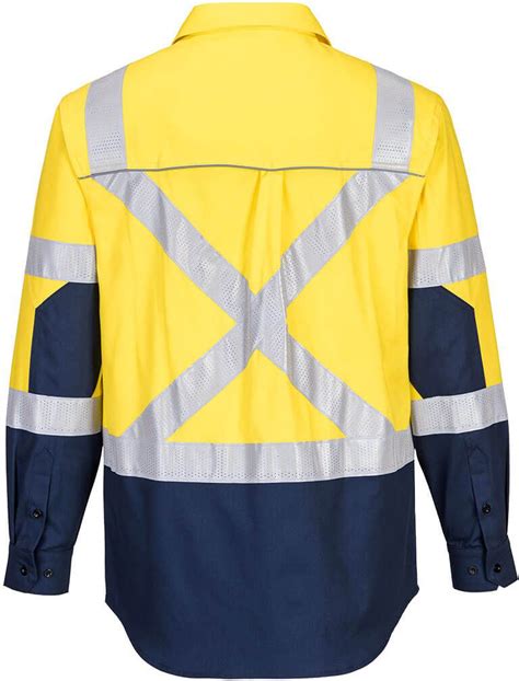 Uniform Australia Prime Mover Workwear Ms Hi Vis Stretch Long Sleeve