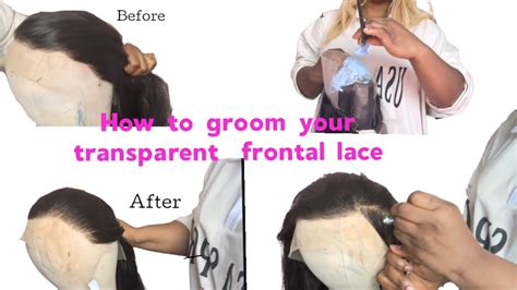 How To Bleach And Pluck Your Transparent Frontal Lace Wig YouTube