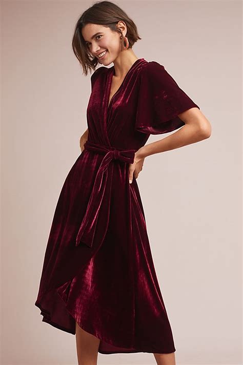 Velvet Wrap Dress