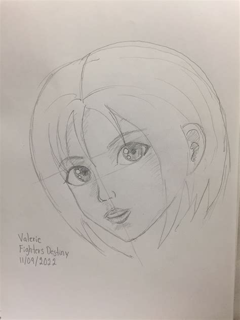 Valerie Fighters Destiny Face DRAWING HENTAI
