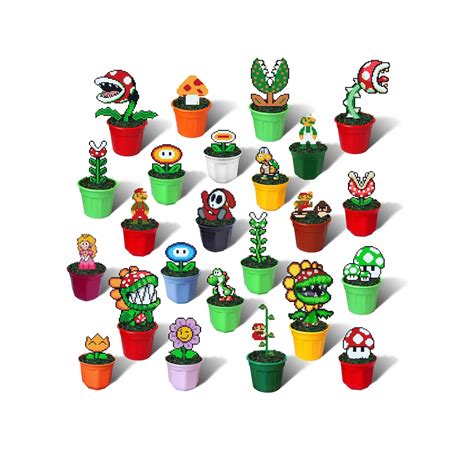 Super Mario Bros Figures, Piranha Plant, Mushroom Classic, Koopa Troopa ...