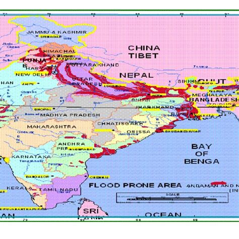 Flood Prone Areas In India Download Scientific Diagram