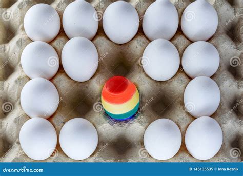 Egg Painted Like A LGBT Flag Pride Month LGBT Rights Lesbian Gay Bisexual Transgender Rainbow