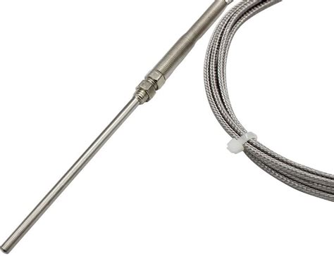 Rtd PT100 Temperature Sensor Thread M8 Cable 1m Thermocouple Probe