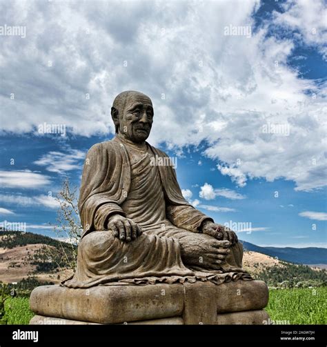 Views Of The Garden Of One Thousand Buddhas In Western Montana Stock