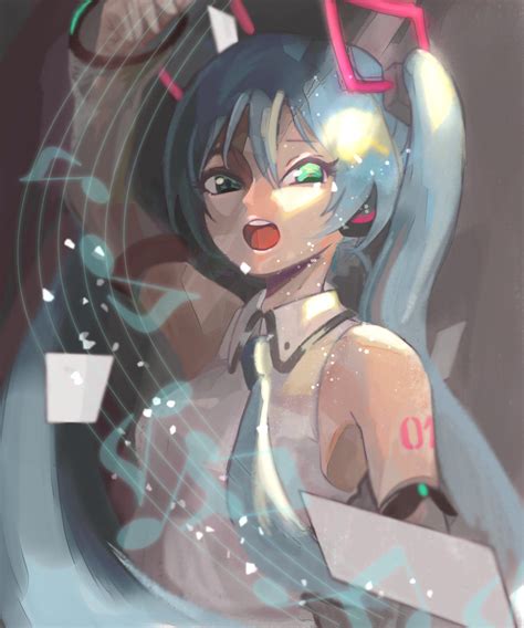 初音ミク「初音ミク あぁ、回って回って回り疲れて 久々にミクちゃん☺️ 」さちこのイラスト