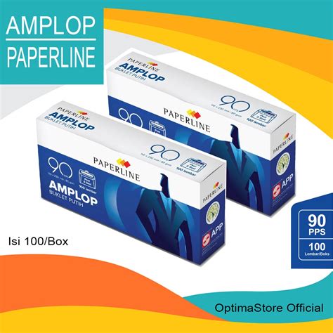 Jual Paperline Amplop Putih Panjang 90 Pps 100 Lembar Shopee Indonesia