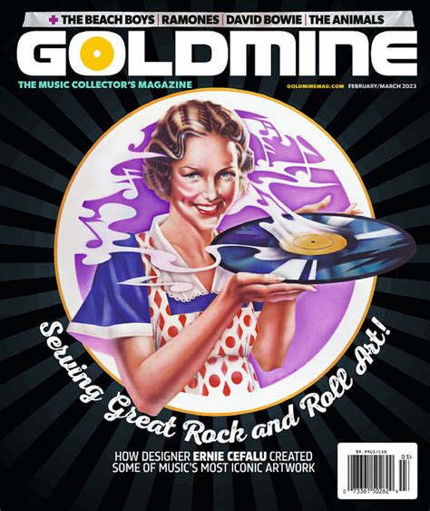 Goldmine S Feb March 2023 Issue Serves Hot Rock Art The Ramones Bowie