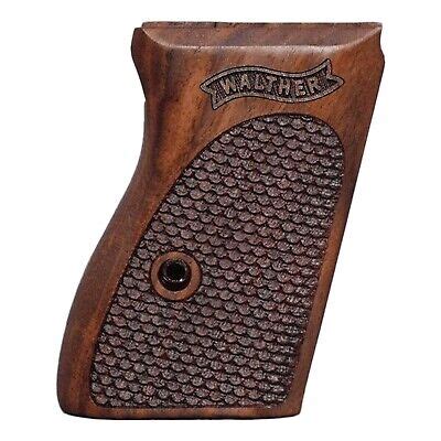 Walther Ppk Turkish Walnut Wood Grips Set Diamond Checkered High