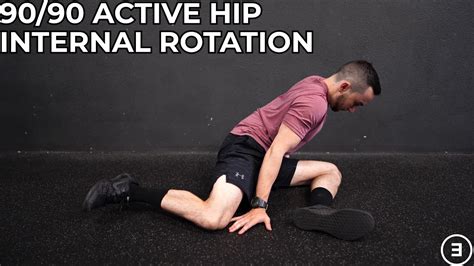 90 90 Active Hip Internal Rotation Youtube