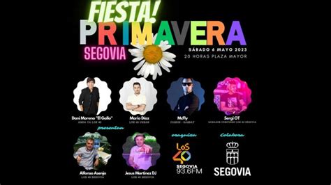 La Fiesta Primavera de Los 40 Segovia llega este sábado a la Plaza