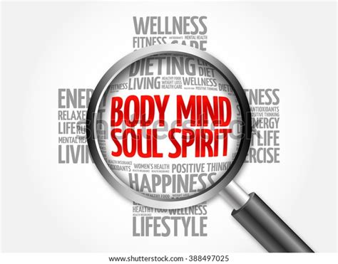 Body Mind Soul Spirit Word Cloud Stock Illustration 388497025