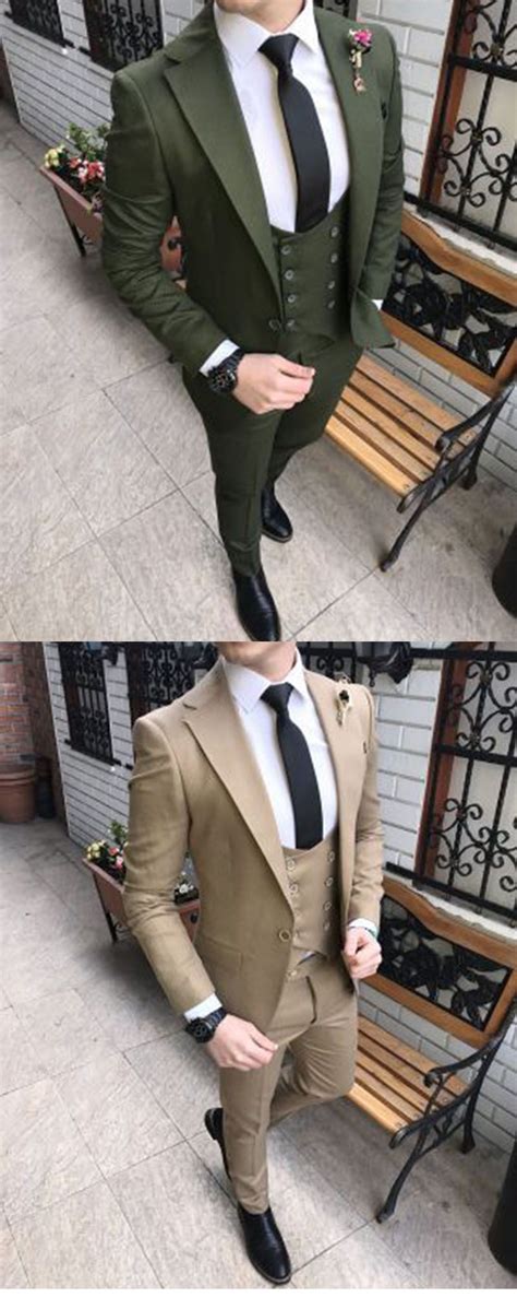 Dark Green North Lapel Wedding Suit For Groom Costume 2022 Cb214