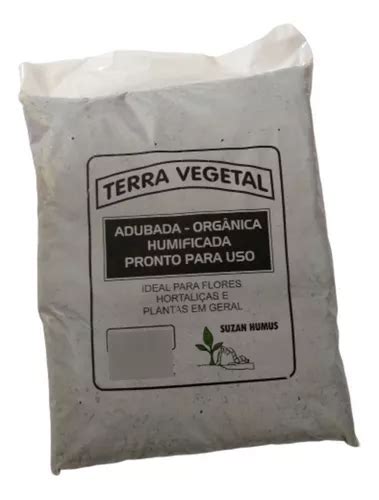 10 Kg Terra Vegetal Orgânica Horta Plantas Flores Adubo MercadoLivre