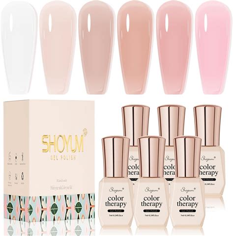 Amazon OPUIU Nude Peach Gel Nail Polish Ml Pink Jelly Gel Polish Translucent Color Soak