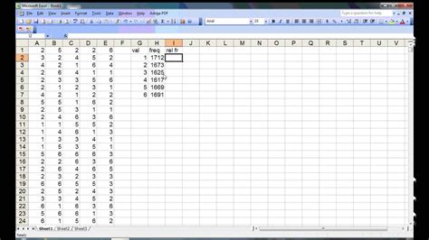 Using Excel To Illustrate A Uniform Probability Distribution Youtube