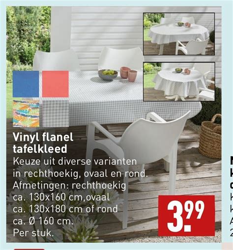 Vinyl Flanel Tafelkleed Aanbieding Bij Aldi