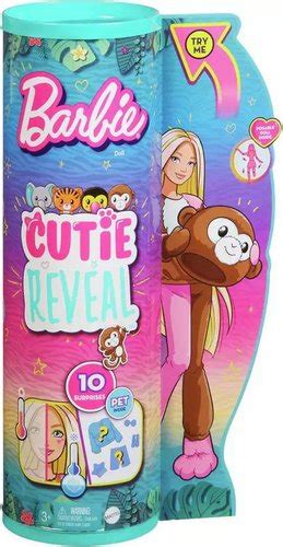 Barbie Cutie Reveal Jungle Series Doll With Monkey Costume Toys Buy