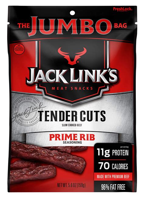 Jack Link S Tender Cuts Prime Rib Flavor 5 6 Oz Sharing Size Bag And