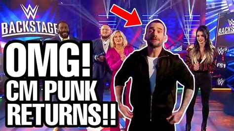 CM PUNK RETURNS TO WWE HUGE WWE BACKSTAGE NEWS YouTube