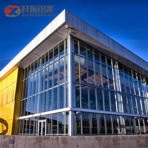 Double Triple Glazed Cladding Exterior Facade Stick Frame Spider System