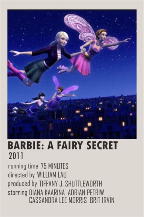 Barbie A Fairy Secret Movie Polaroid Poster Cartazes De Filmes