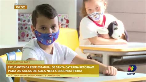 Estudantes Da Rede Estadual De Santa Catarina Retornam Para As Salas De