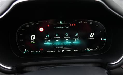 2021 MG HS PHEV Instrument Cluster PerformanceDrive