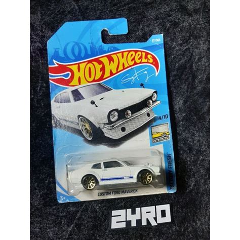 Jual HOT WHEELS CUSTOM FORD MAVERICK PUTIH WHITE Shopee Indonesia