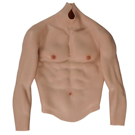 Silicone Muscle Suit With Arms Realistic Male Chest A Gem