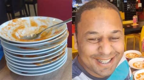 Homem é expulso de rodízio por comer demais e viraliza nas redes