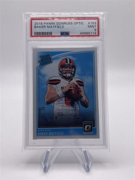 2018 Panini Donruss OPTIC PSA 9 MINT Baker Mayfield RATED ROOKIE 153