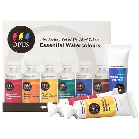 Opus Essential Watercolours Introductory Set of 6 – Opus Art Supplies