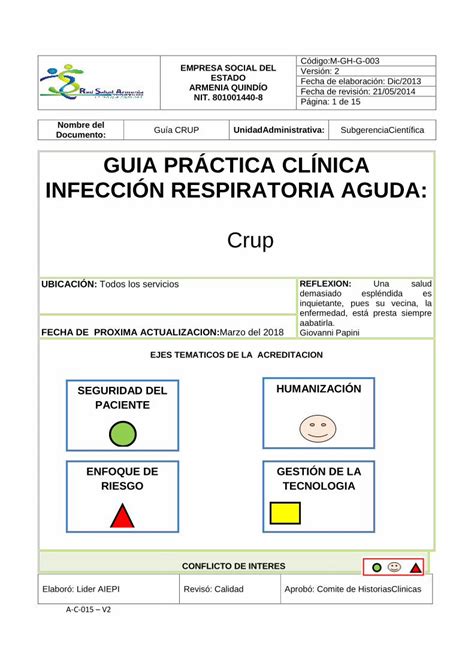 PDF GUIA PRÁCTICA CLÍ NICA INFECCIÓN Guía CRUP pdf