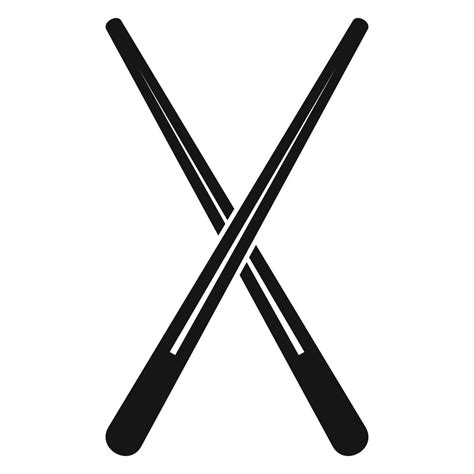 Chopsticks Icon Simple Style Vector Art At Vecteezy