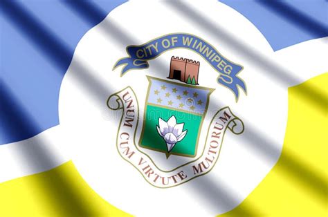 El Agitar De Winnipeg Y Ejemplo Coloridos De La Bandera Del Primer