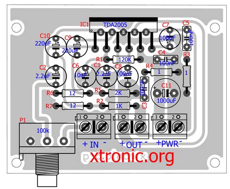 Ic Tda Amplifier Circuit Diagram Btl Xtronic Artofit