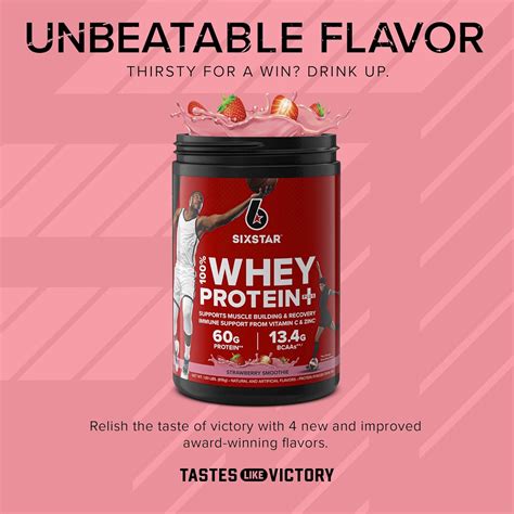 Buy Six Star Whey Protein Powder Whey Protein Plus Whey Protein Isolate And Peptides Lean