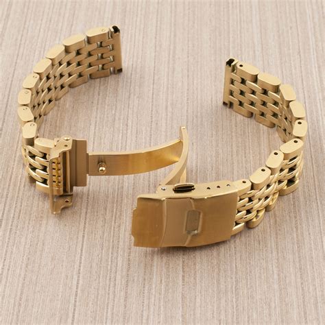 Gold Bracelet Watch Straps & Buckles | StrapHabit