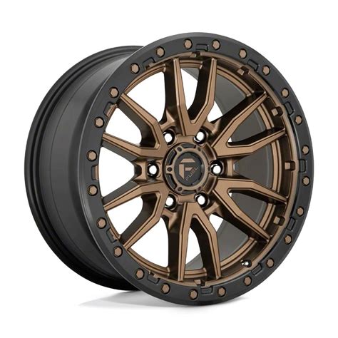 Fuel Wheels Jeep Wrangler Rebel Matte Bronze With Black Bead Ring Wheel