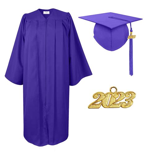 Herrenbek Matte Graduation Cap And Gown 2023 2024 Tassel Adults Set For High School And Bachelor