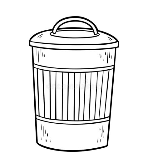 Trash Can Coloring Page Coloring Pages